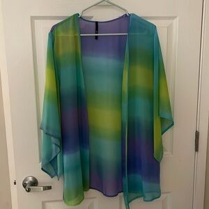 Multi colored kimono